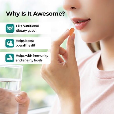 Pharmeasy Multivitamin Multimineral - Immunity Booster - Complete Nutrition - Bottle Of 60