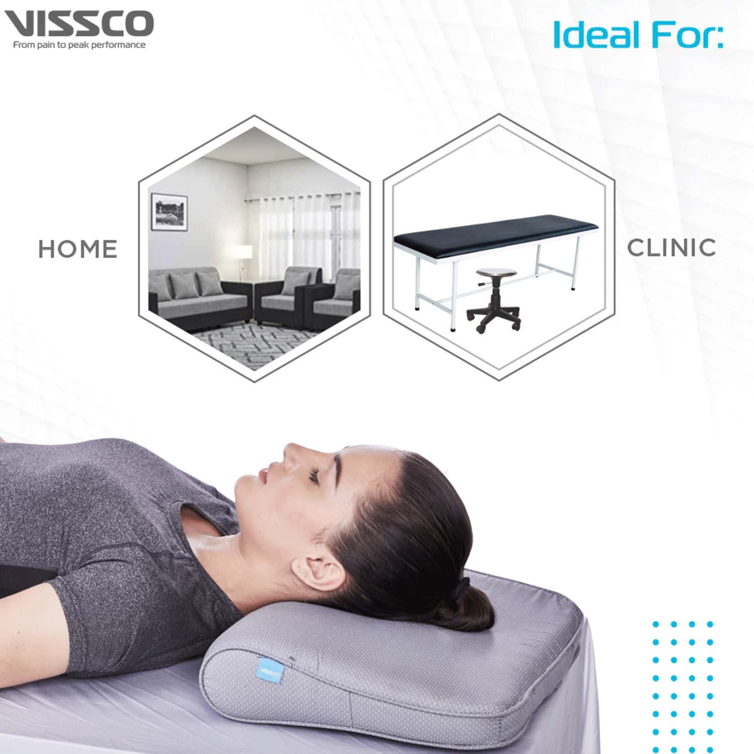 Buy VISSCO DELUXE CERVICAL PILLOW NECK PILLOW TO MAINTAIN CORRECT