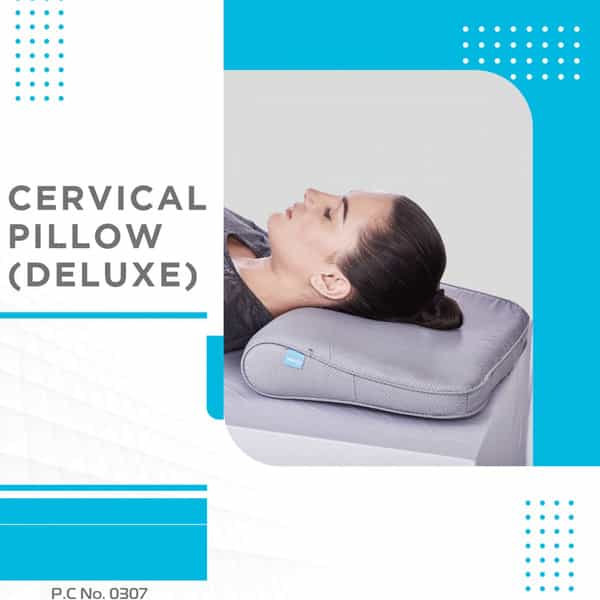 Vissco Deluxe Cervical Pillow - Neck Pillow To Maintain Correct Posture Of The Neck & Spine (Blue)