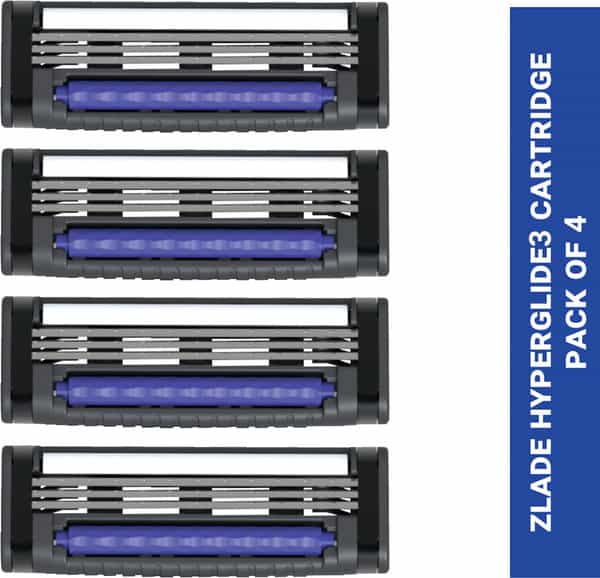 Zlade Hyperglide3 Cartridges (New And Improved) Pack Of 4