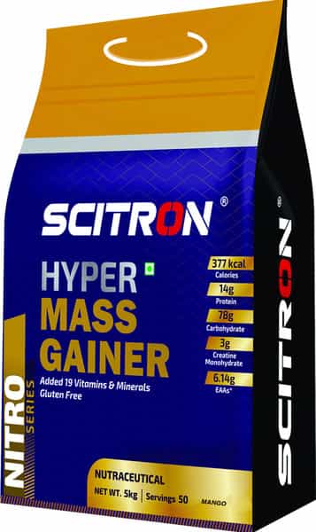 Scitron Nitro Series Hyper Mass Gainer - 5Kg (Mango)