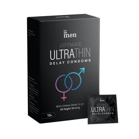 Formen Joymax Ultra Thin Pre-Lubricated Delay Condoms Box Of 10 Condoms