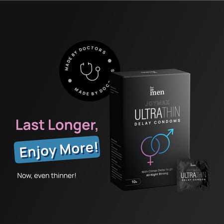 Formen Joymax Ultra Thin Pre-Lubricated Delay Condoms Box Of 10 Condoms