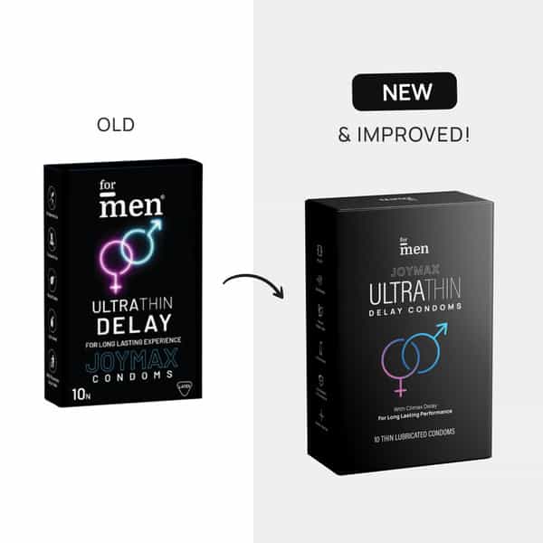 Formen Joymax Ultra Thin Pre-Lubricated Delay Condoms Box Of 10 Condoms