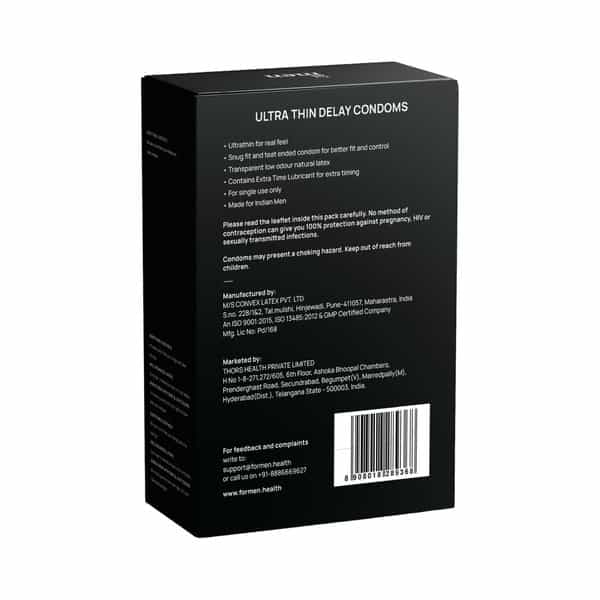 Formen Joymax Ultra Thin Pre-Lubricated Delay Condoms Box Of 10 Condoms