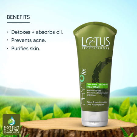 Lotus Professional Phytorx Deep Pore Cleansing Face Wash Tea Tree Oil - 80g