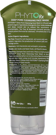 Lotus Professional Phytorx Deep Pore Cleansing Face Wash Tea Tree Oil - 80g