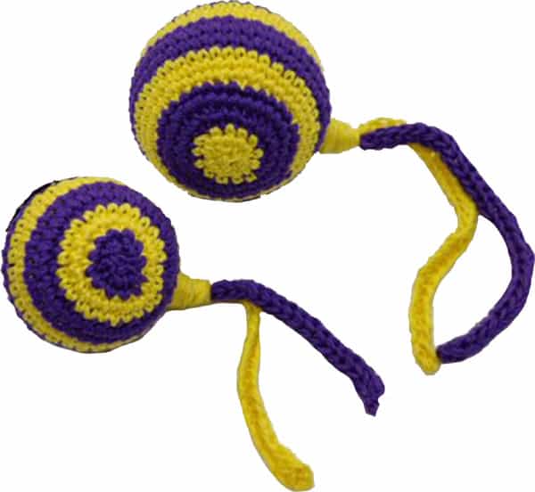Captain Zack Crochet Stripped Ball Small Dog Toy