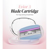Letsshave Evior 3 Sensitive Blade Refills/Cartridges-Pack Of 4