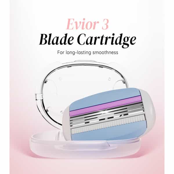 Letsshave Evior 3 Sensitive Blade Refills/Cartridges-Pack Of 4
