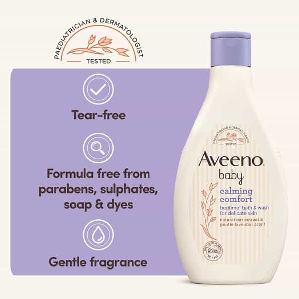 Aveeno Baby Calming Comfort Bedtime Bath & Wash 250 Ml