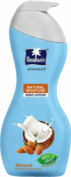 Parachute Advansed Natural Moisture Body Lotion With Almond Nourished & Hydrated Skin 250 Ml 