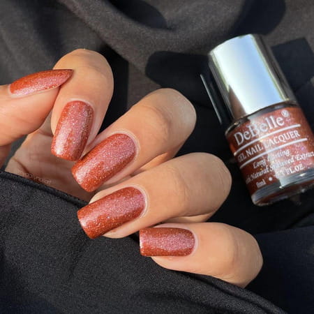 Debelle Gel Nail Polish Combo Set Of 5 Cotton | Coco Bean(Light Brown) 8ml Each Rakhi Gift