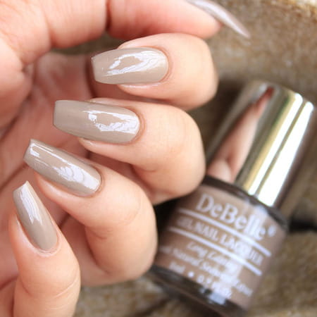 Debelle Gel Nail Polish Combo Set Of 5 Cotton | Coco Bean(Light Brown) 8ml Each Rakhi Gift