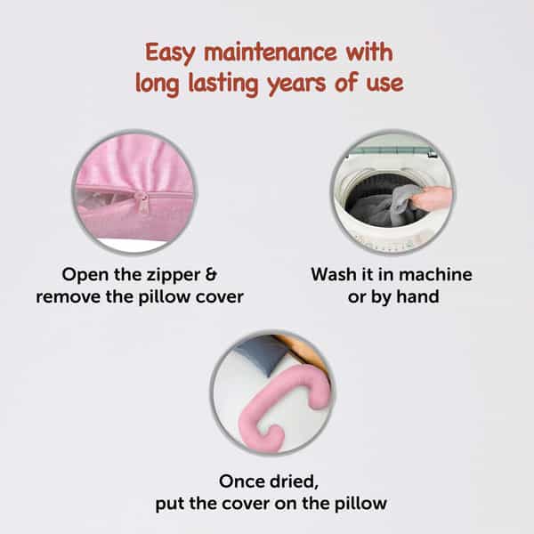 Femzy Pregnancy & Breastfeeding Pillow (Pink) 2500G