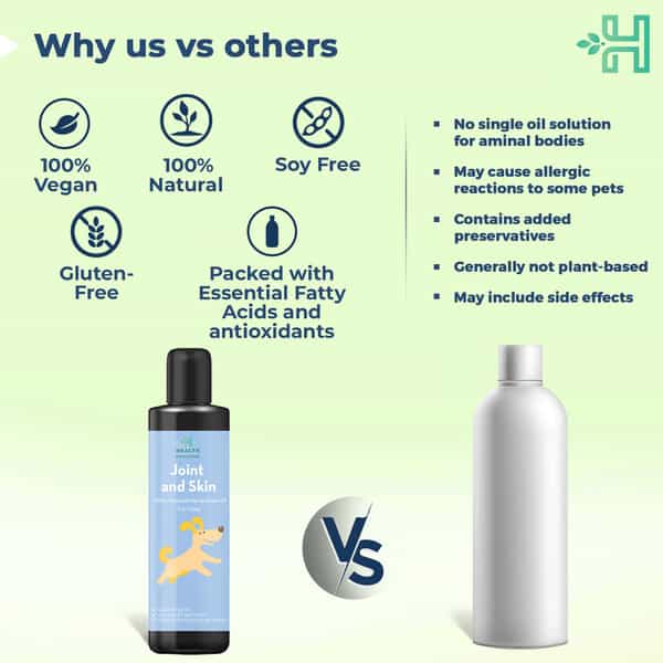 Health Horizons Joint & Skin Oil | Natural Hemp Seed Oil For Pets | 200Ml