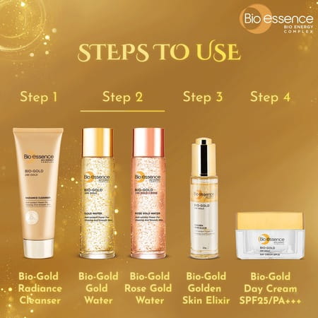 Bio-Essence Bio-Gold Radiance Cleanser With Pure 24k Gold Suitable For All Skin Types - 100g