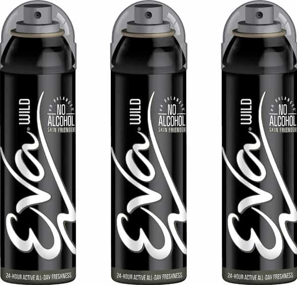 Eva Perfumed Deodrant Skinfriendly Body Spray For Woman Wild 150Ml ( Pack Of 3)