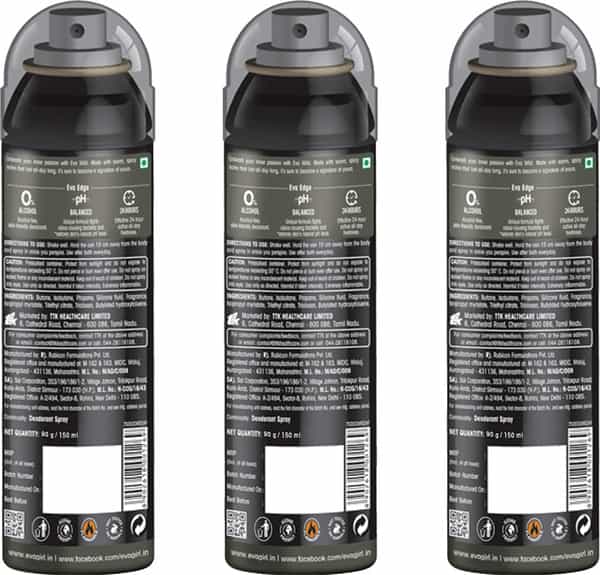 Eva Perfumed Deodrant Skinfriendly Body Spray For Woman Wild 150Ml ( Pack Of 3)