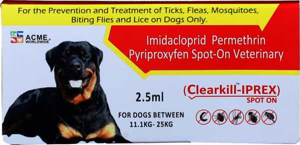 Clearkill Iprex Spot On 2.5 Ml