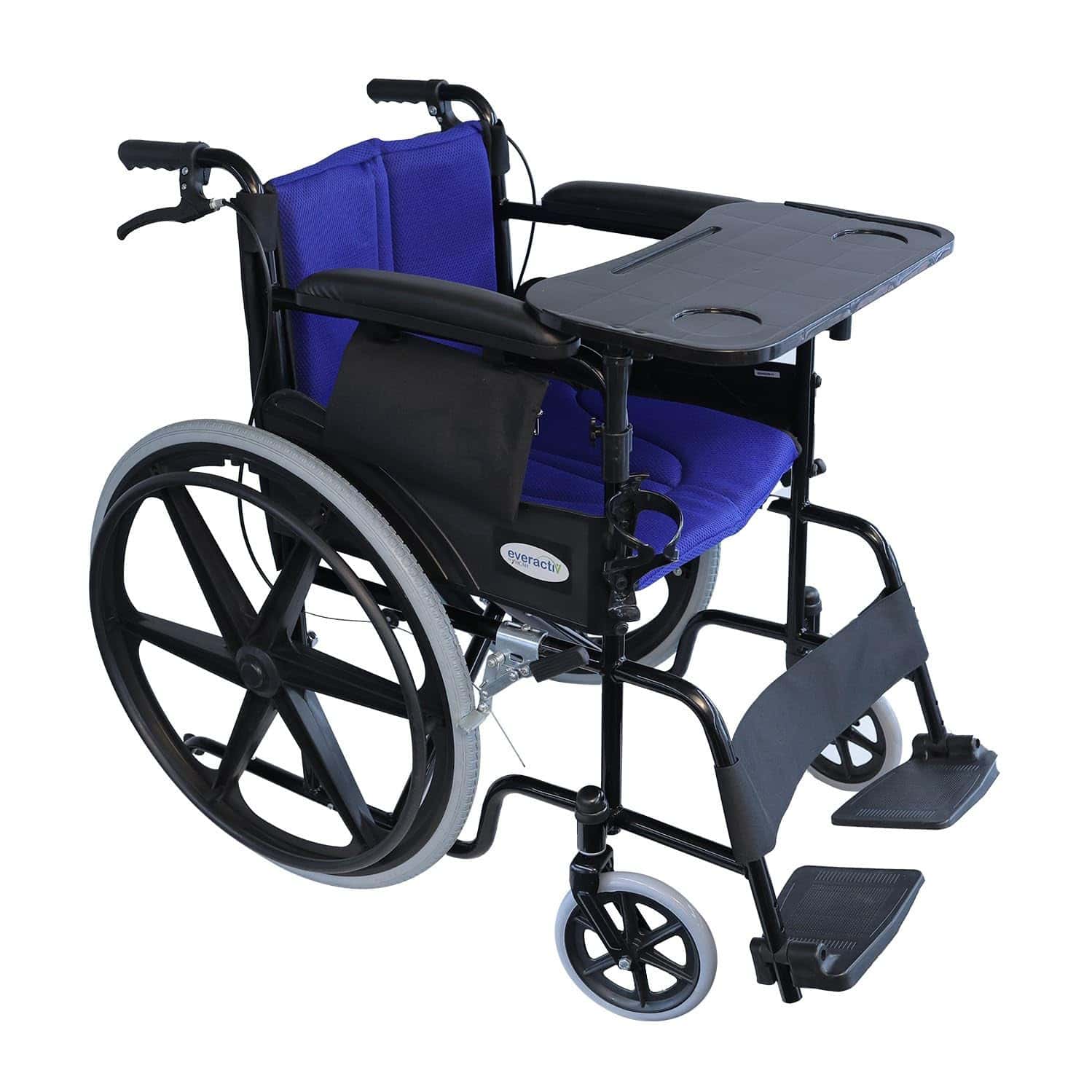 Everactiv Premium Foldable Wheelchair Multipurpose Tray | Blue