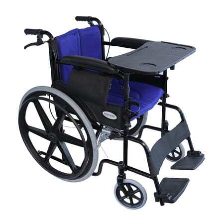 Everactiv Premium Foldable Wheelchair Multipurpose Tray | Blue