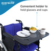 Everactiv Premium Foldable Wheelchair Multipurpose Tray | Blue