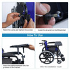 Everactiv Premium Foldable Wheelchair Multipurpose Tray | Blue