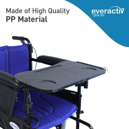 Everactiv Premium Foldable Wheelchair Multipurpose Tray | Blue