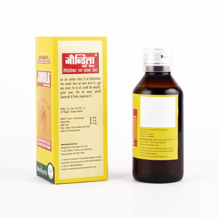 Medisynth Jondila Forte | Homeopathic Tonic For Hepatic Function & Digestion | B.no.1405 | 120Ml X2