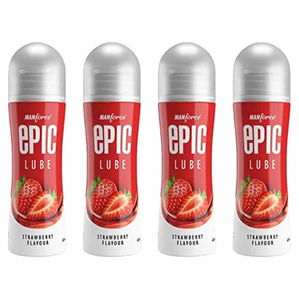 Manforce Epic Strawberry Flavored Lube 60 Ml X Pack Of 4