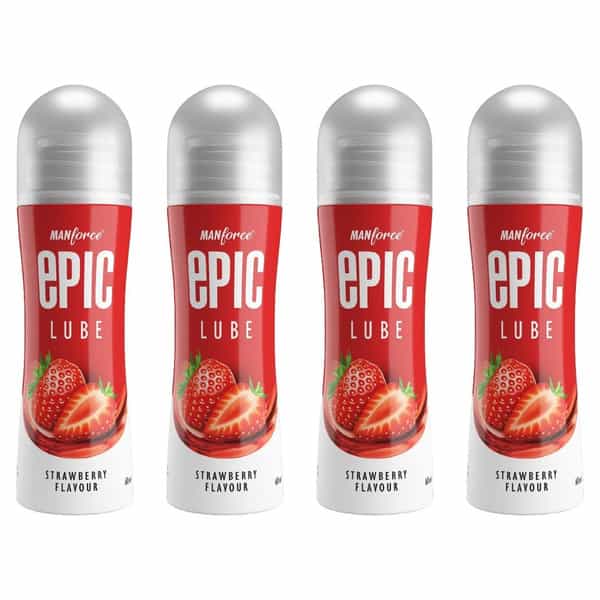 Manforce Epic Strawberry Flavored Lube 60 Ml X Pack Of 4