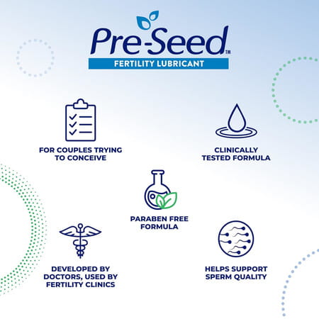 Pre-Seed Fertility Lubricant Paraben Free Gel For Couples Trying To Conceive 40g Tube + 9 Applicator