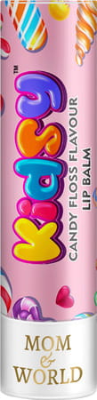 Mom & World Kidsy Naturalcandy Floss Lip Balm - All Day Moisture Baby Lip Balm & Jojoba Oil 4.5g