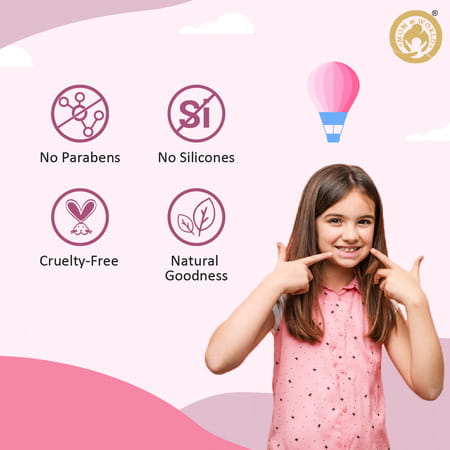 Mom & World Kidsy Naturalcandy Floss Lip Balm - All Day Moisture Baby Lip Balm & Jojoba Oil 4.5g