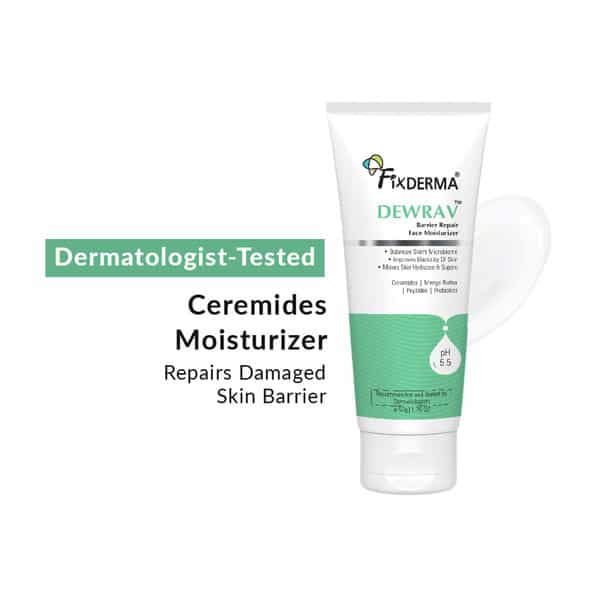 Fixderma Dewrav Barrier Repair Face Moisturizer|Peptide & Mango Butter |Restores Skin Barrier | 50Gm