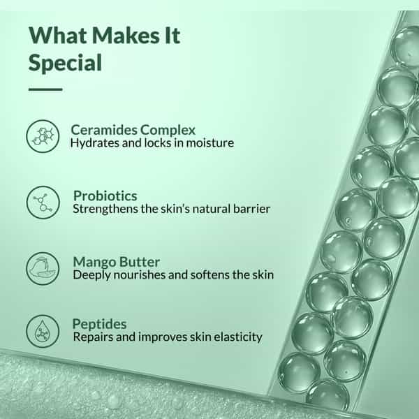 Fixderma Dewrav Barrier Repair Face Moisturizer|Peptide & Mango Butter |Restores Skin Barrier | 50Gm