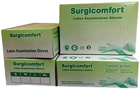 Latex Examination Gloves 100 Large