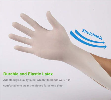 Latex Examination Gloves 100 Large