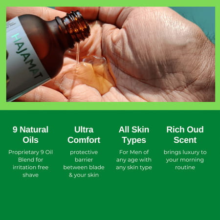Hajamat Ultra-Comfort Pre-Shave Oil Infused With 9 Natural Oils