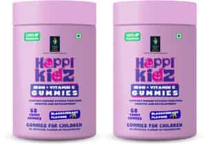Happi Kidz Iron + Vitamin C Gummies - Blackcurrent - 60n (pack Of 2)