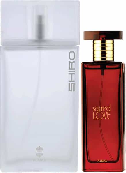 Ajmal Shiro Edp 90Ml Perfume For Men And Sacred Love Edp 50Ml Perfume For Women