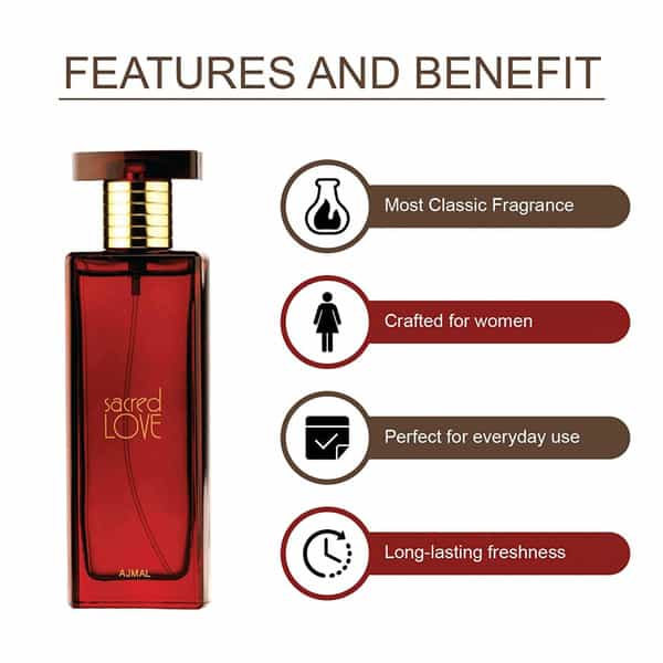Ajmal Shiro Edp 90Ml Perfume For Men And Sacred Love Edp 50Ml Perfume For Women
