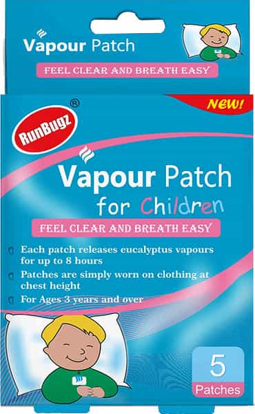 Runbugz Vapour Patch For Children 5 Patches (Pack Of 1)