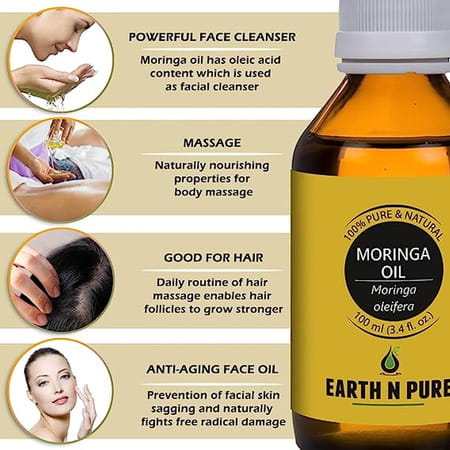 Earth N Pure Moringa Aroma Oil 100 Ml (100 Ml)