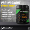 Electrofizz Pre-Workout Supercharge For Energy Power & Laser Focus - Green Apple Flavour