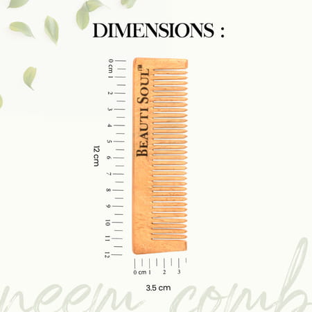 Beautisoul Neem Comb | Kids Wooden Comb | Eco-Friendly Comb Handmade Comb For Baby Hair Growth