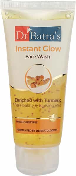 Dr Batra's Instant Glow Face Wash Enriched With Tumeric For Healthy & Glowing Skin - 50 Gm