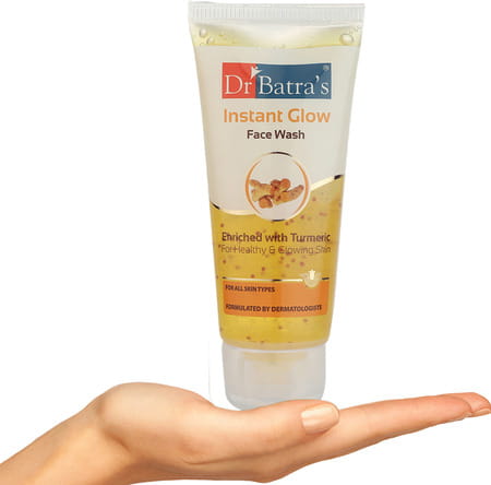 Dr Batra'S Instant Glow Face Wash Enriched With Tumeric For Healthy & Glowing Skin - 50 Gm