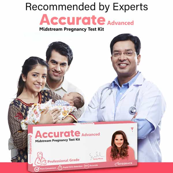 Accurate Advanced - One Step Midstream Urine Hcg Pregnancy Test Kit Device